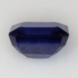 Saphir Verneuil bleu 10,06 ct taille émeraude 12,06x10,01 mm