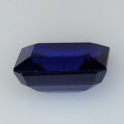 6,65 ct blauer Verneuil-Saphir im Smaragdschliff, 11,07 x 6,99 mm