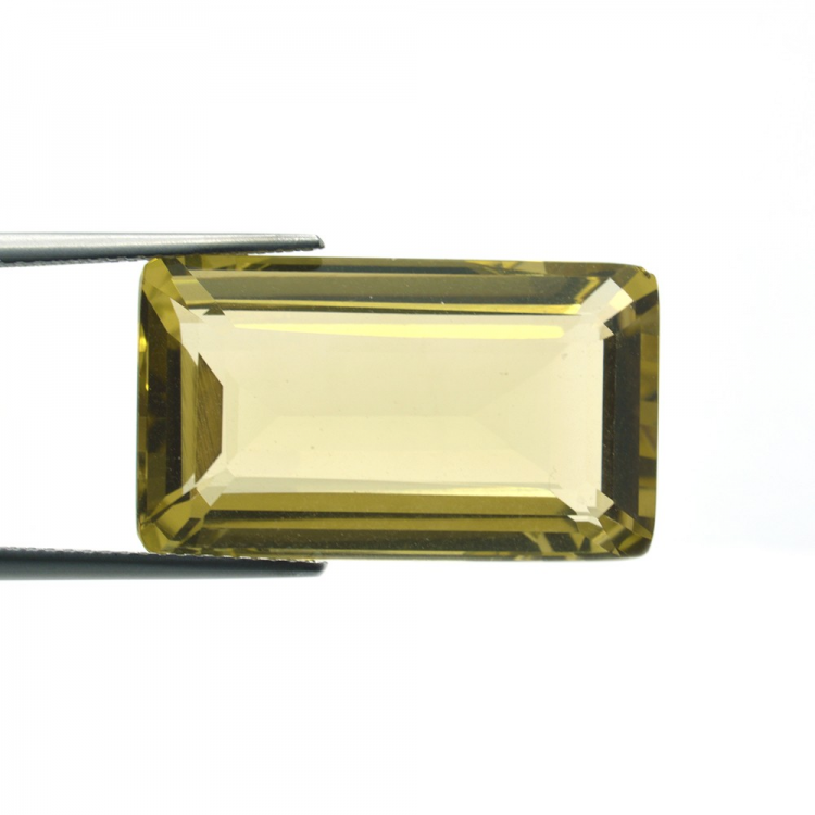 22,02ct Quarzo Limone in Faccettato Smeraldo