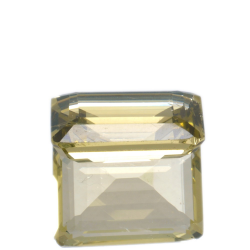 17,54 ct Quartz au Citron Taille Émeraude