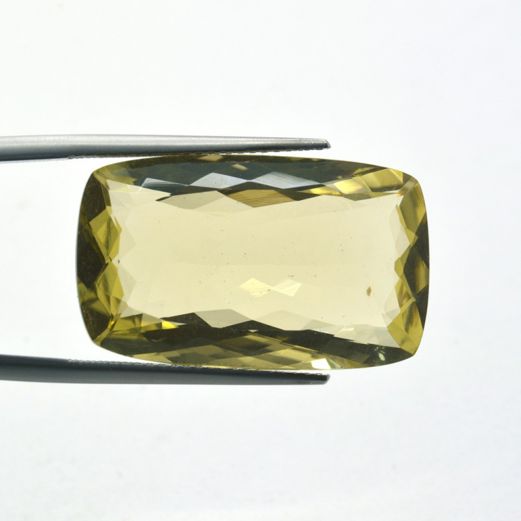 21,50 ct. Quartz au Citron Taille Coussin