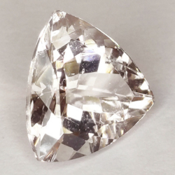 2.93 ct Morganite coupe trilliante 4.85x4.91mm