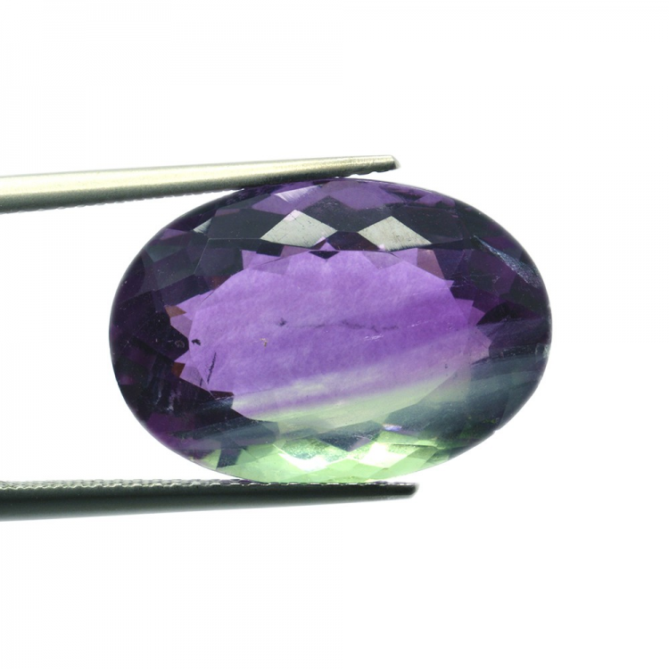 16,75 ct. Fluorite in Faccettato Ovale