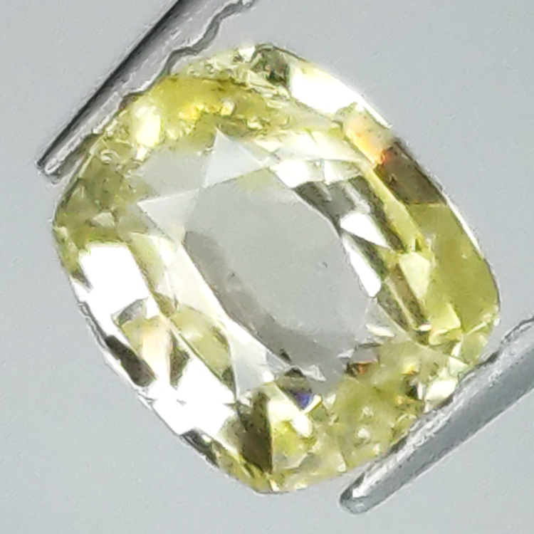 0.77ct Cushion Cut Yellow Sapphire 5.75 x 4.92MM