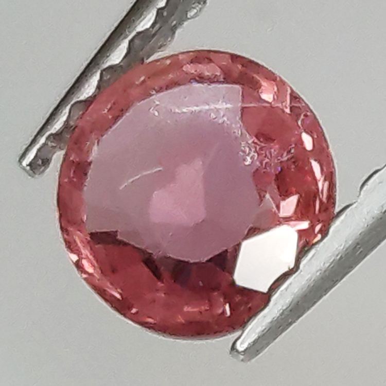 0.60ct Padparascha Sapphire Round Cut 5.47 x 2.28MM