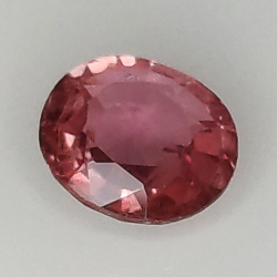 0.60ct Zafiro Padparascha talla redonda 5,47 x 2,28mm