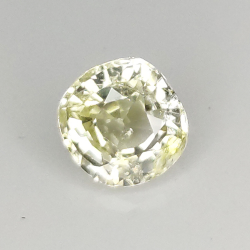 Zaffiro giallo da 0,73 ct taglio ovale 0,73 ct 5,14 x 4,84 mm