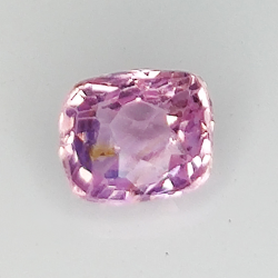 0.96ct Zafiro Padparascha talla esmeralda 5,48x4,80mm