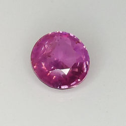 Saphir rose 0,58 ct taille ronde 4,98 x 2,60 mm