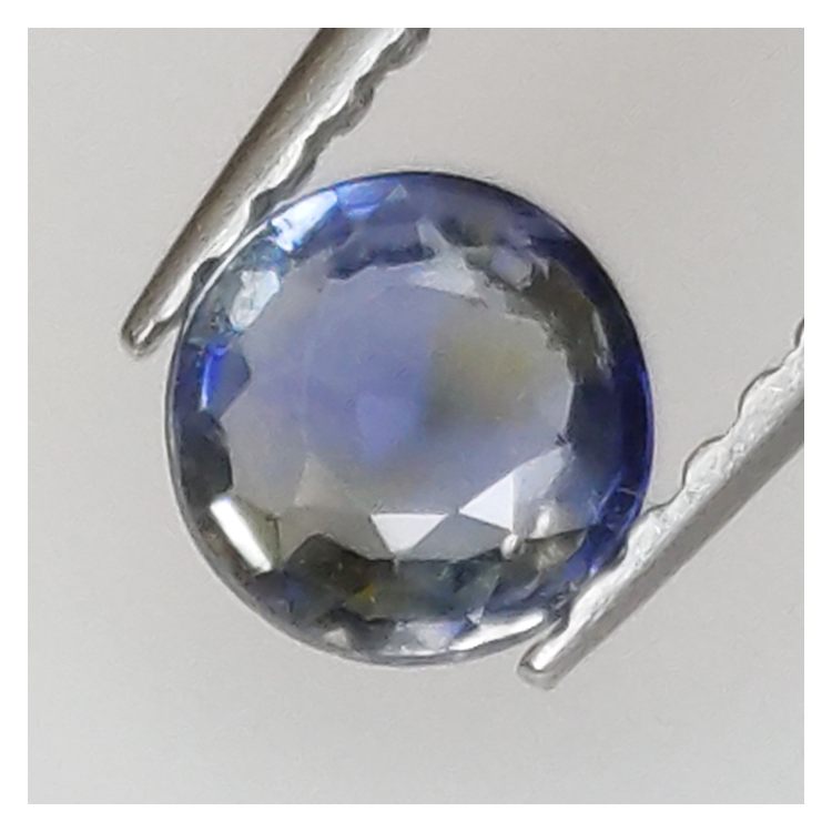 0,52ct Blauer Saphir im Rundschliff 4,86 ​​x 2,18 mm