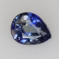 Saphir bleu taille poire 0,44 ct 4x3,24 mm