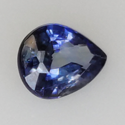 0.44ct Zafiro azul talla pera 4x3,24mm