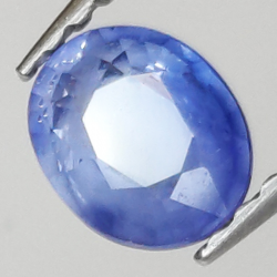 0,62 ct Saphir bleu taille ovale 4,84x3,94 mm