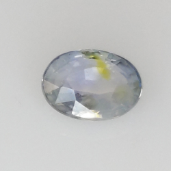 0,74 ct Saphir bleu taille ovale 5,68x4,49 mm