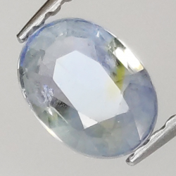 0,74 ct Blauer Saphir im Ovalschliff 5,68 x 4,49 mm