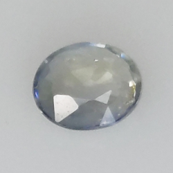 0,39 ct Saphir bleu taille ovale 4,95x4,34 mm