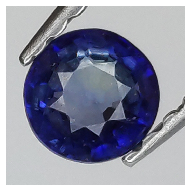 0.36ct Blue sapphire round cut 3.88x2.38mm