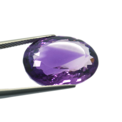 26.01ct Amethyst Oval Cut 19.36x15.58mm