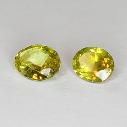 Chrysobéryl taille ovale 0.73ct