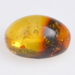 3.6ct Amber with cabochon insect