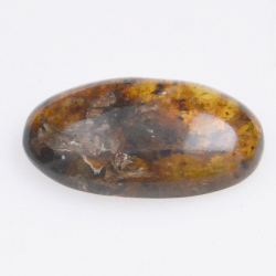 4.1ct Amber with cabochon insect