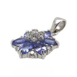 Tanzanite & 925 Sterling Silver Pendant