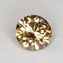 0,19 ct brauner Diamant im Rundschliff 3,12 x 2,25 mm