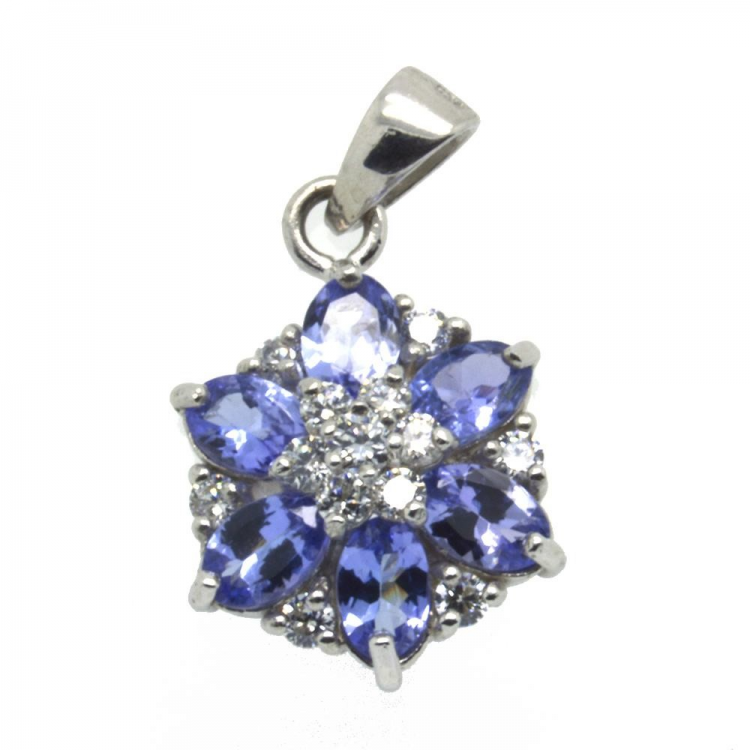 Tanzanite & 925 Sterling Silver Pendant