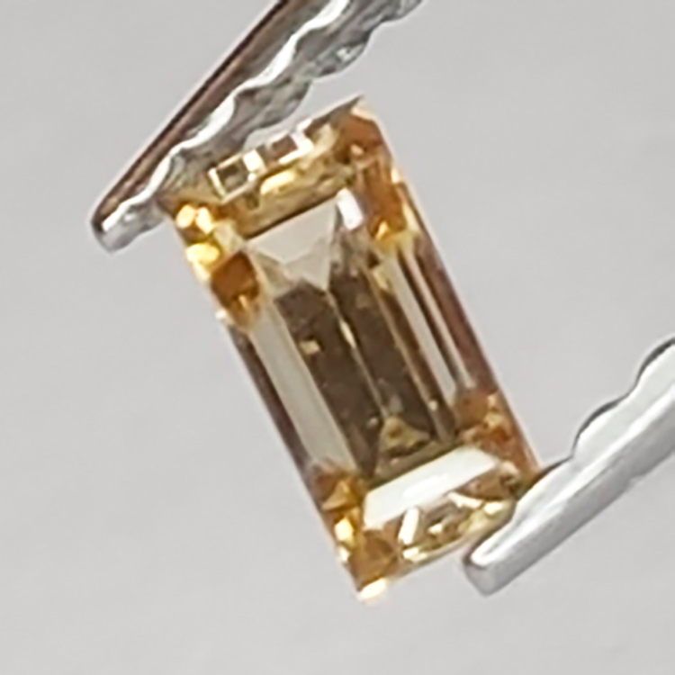 0.19ct Brown Diamond Emerald Cut 4.66 x 2.26mm