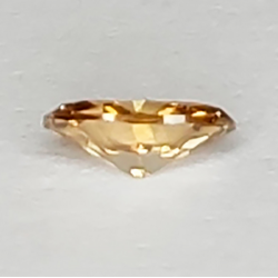 Diamante marrone da 0,14 ct taglio ovale 4,33 x 2,79 mm