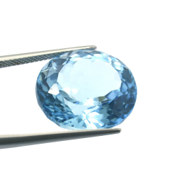 25,79 ct. Blue Topaz Ovale Cut