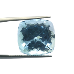 22,79 ct. Blue Topaz Kissen