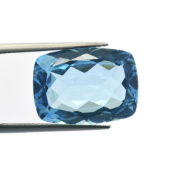 15,67 ct. Blue Topaz Cushion