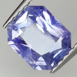 1.19ct Saphir taille radiant 6.62x5.56mm