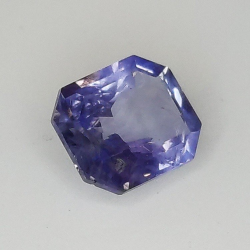 1.19ct Saphir taille radiant 6.62x5.56mm