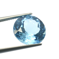 10,12 ct. Blue Topaz Round Cut