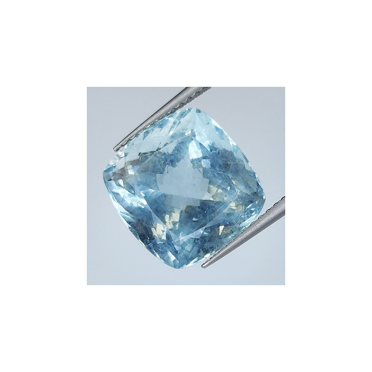 Aigue-Marine 8.85ct Taille Coussin 12.15x11.85mm