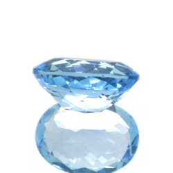 12,14 ct. . Blue Topaz Ovale Cut