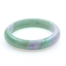 Jade Jadeite Bracelet bicolore vert et violet