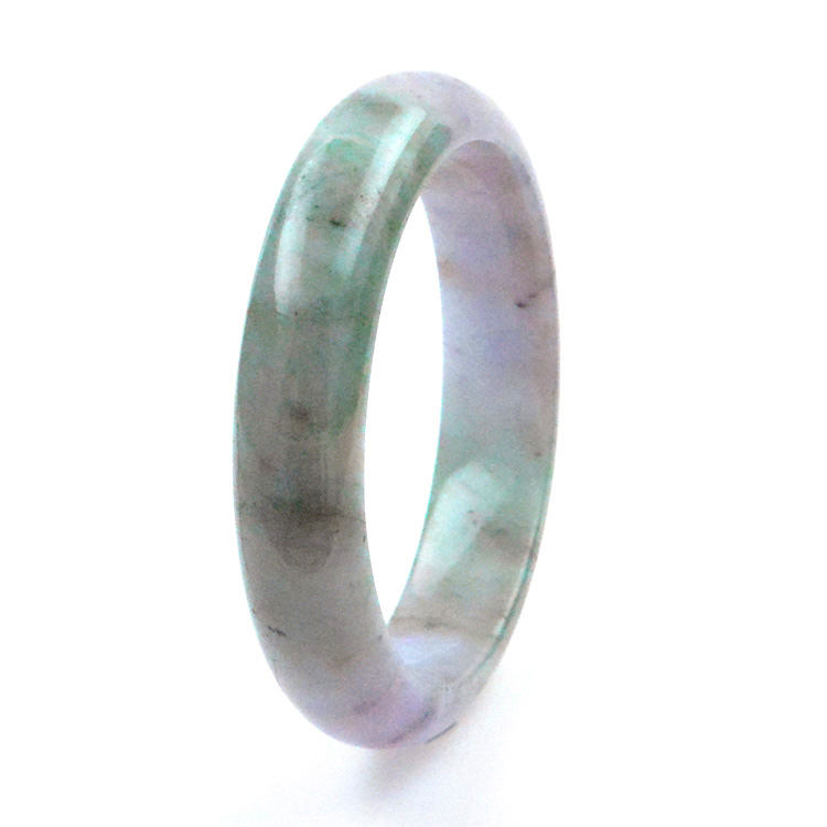 Jade Jadeite Bracelet bicolore vert et violet