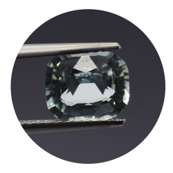 1,43 ct Aquamarin Kissen Schnitt