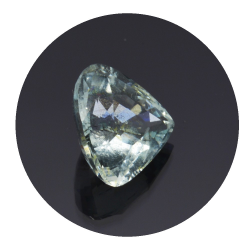 2,19 ct. aigue-marine taille Poire