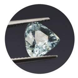 2,19 ct. Aquamarin Kissen Birne