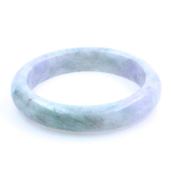 Jade Jadeite Bracelet bicolore vert et violet