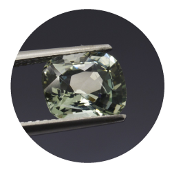 2,26 ct.  Aquamarin Kissen Schnitt