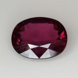 5.87ct Tourmaline Rubellite Coupe Ovale 13.09x10.41mm