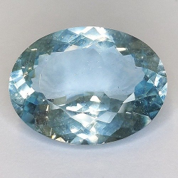 21,54 ct blauer Topas, ovaler Schliff, 20,54 x 15,8 mm