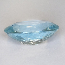 21,54 ct blauer Topas, ovaler Schliff, 20,54 x 15,8 mm