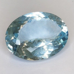 21,54ct Topacio azul talla Oval 20.54x15.8mm