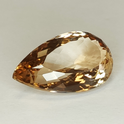 12.73ct Pear Cut Champagne Topaz 19.25x11.56mm